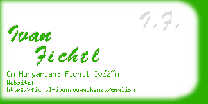 ivan fichtl business card